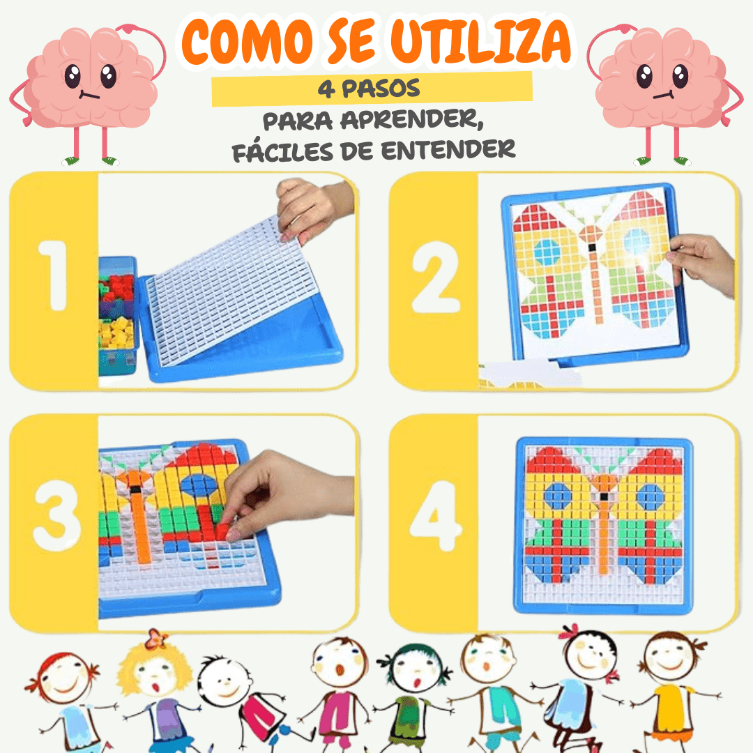 Mosaico Didáctico de 490 piezas