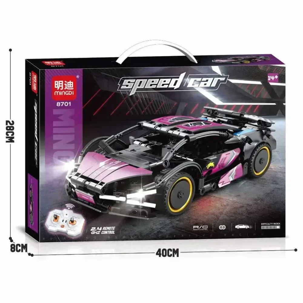 Auto Deportivo Armable con Control Remoto 301 Piezas