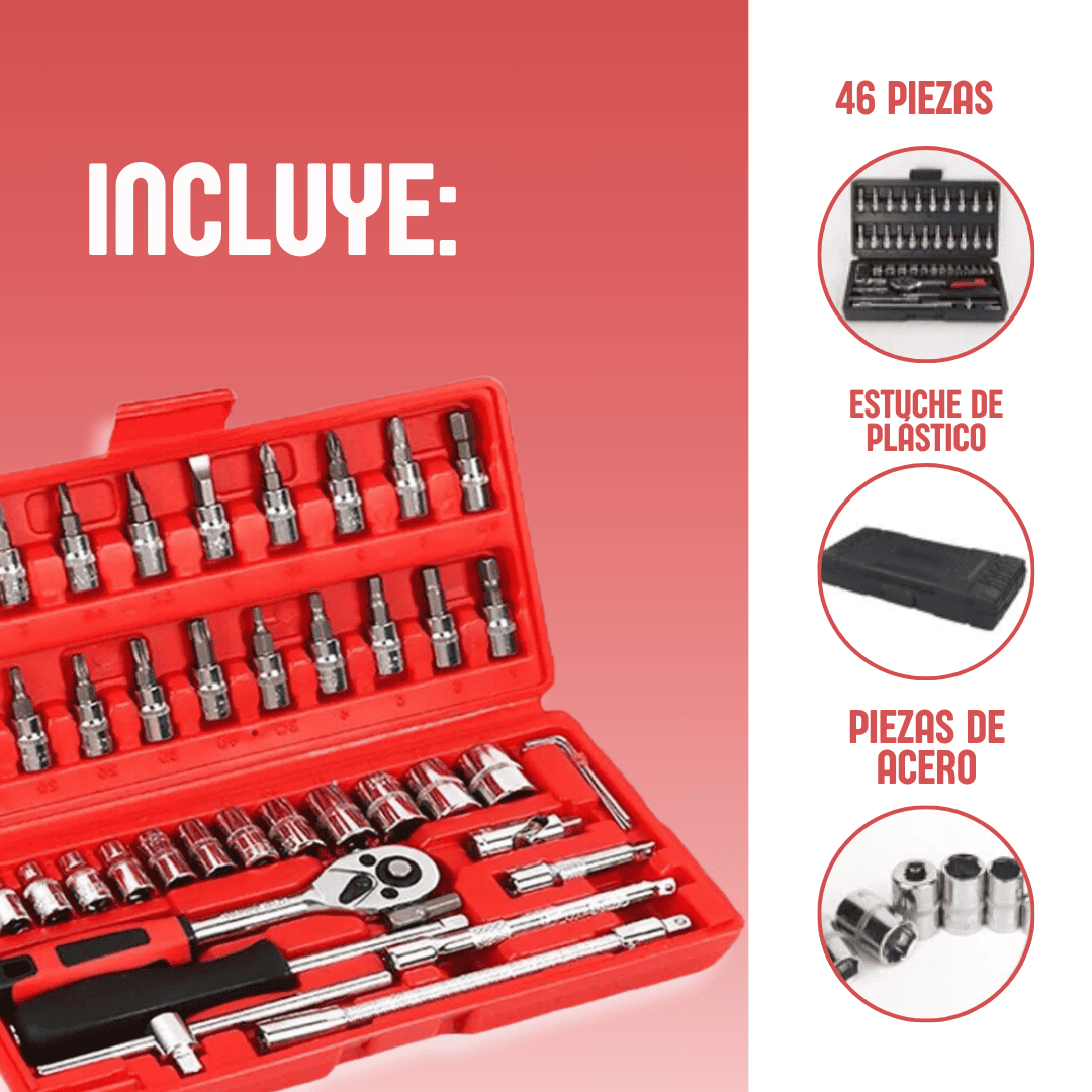 Kit de Herramientas de 46 Piezas