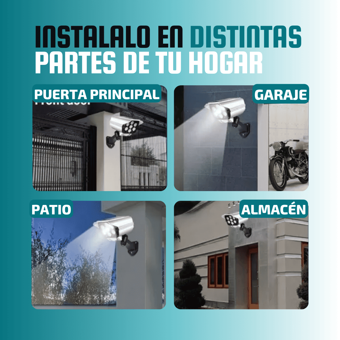 Lampara Solar con Sensor de Movimiento