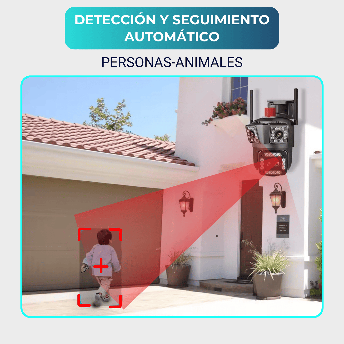 Cámara de Seguridad Triple Lente