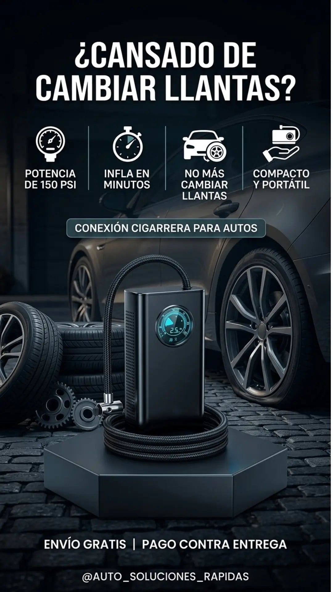 Compresor de Aire Portatil 150 PSI