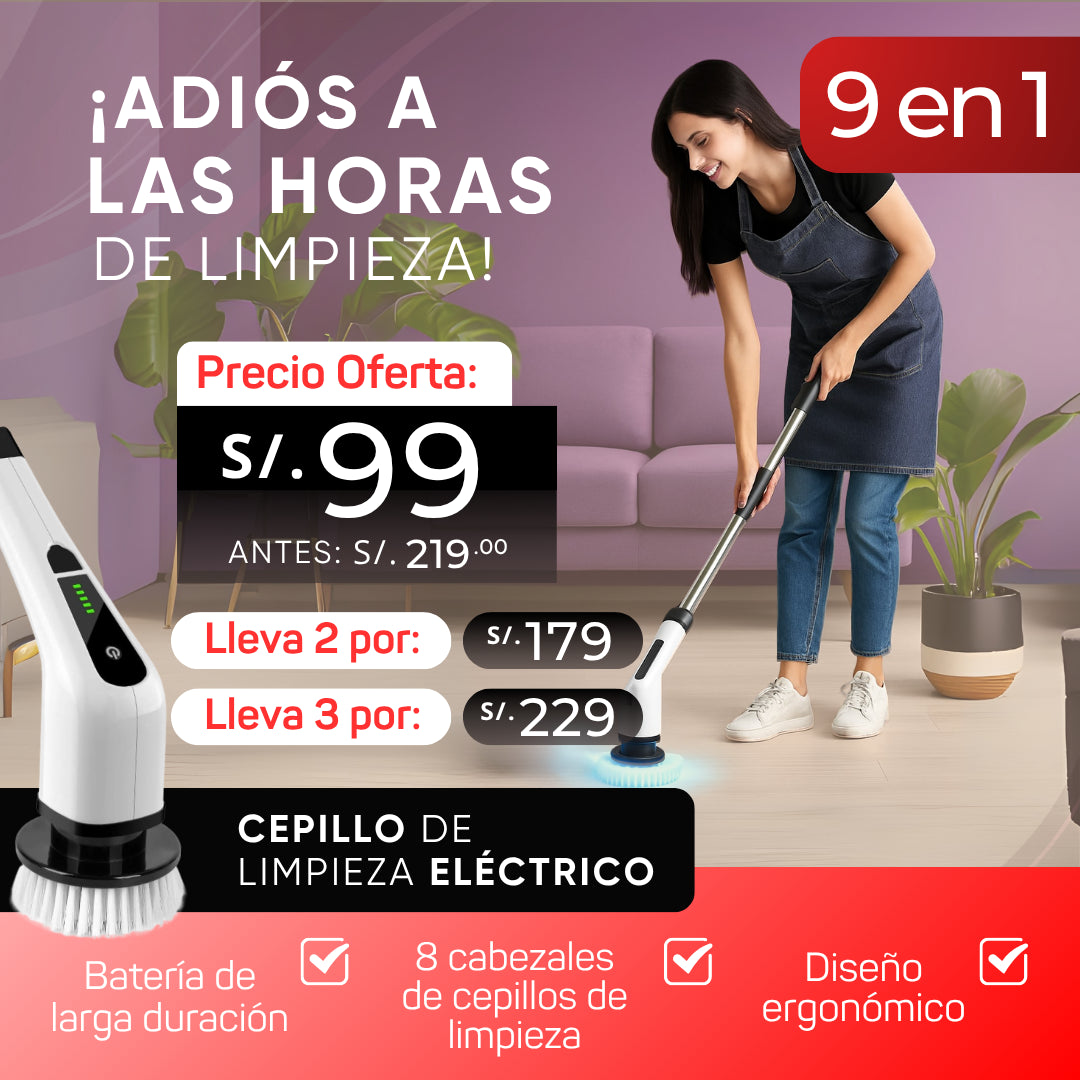 Cepillo Multifuncion 9 en 1 Max