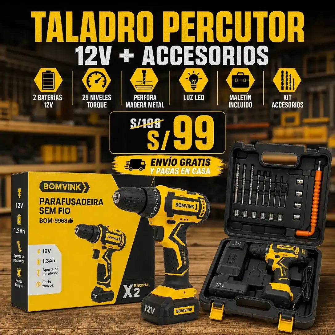 Taladro Multifuncional 12V