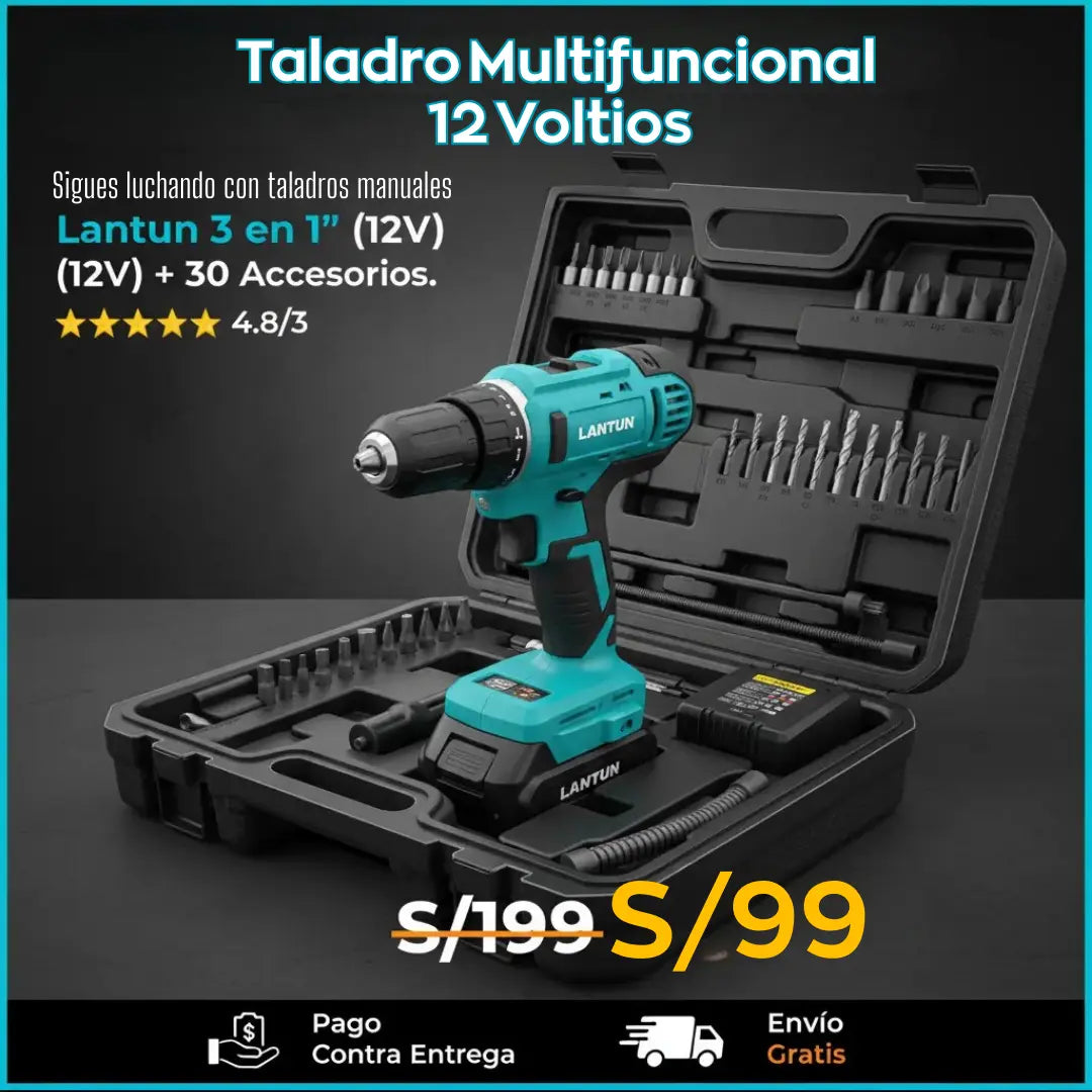 Taladro de Multifuncional 12V