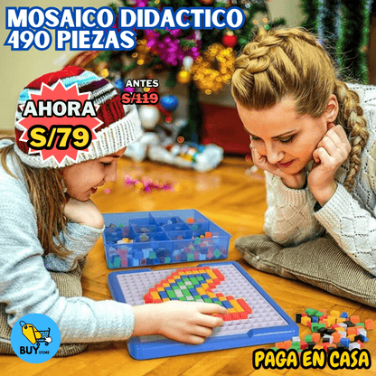 Mosaico Didáctico de 490 piezas