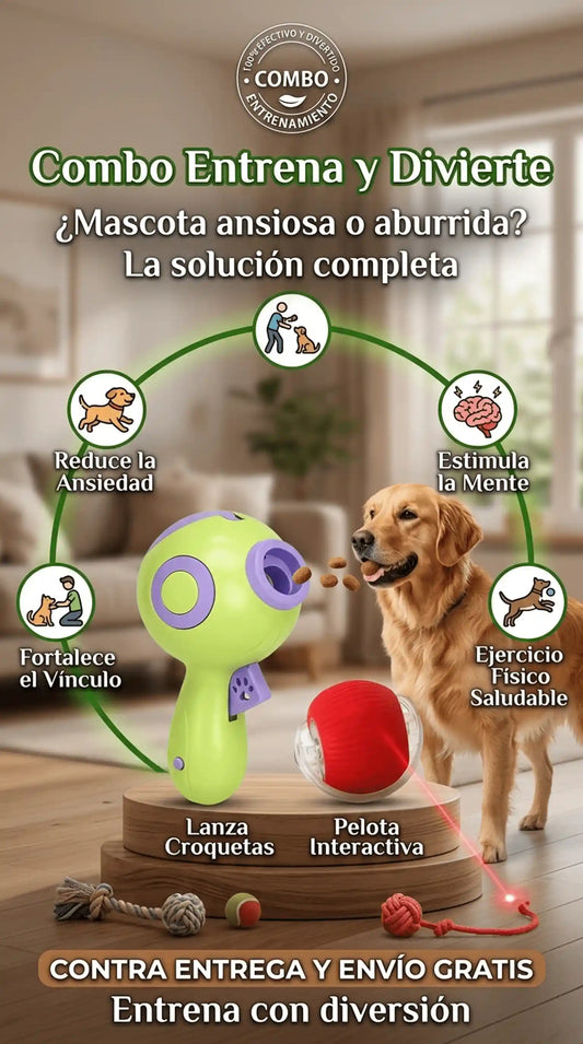 Lanza Croqueta + Pelota Interactiva