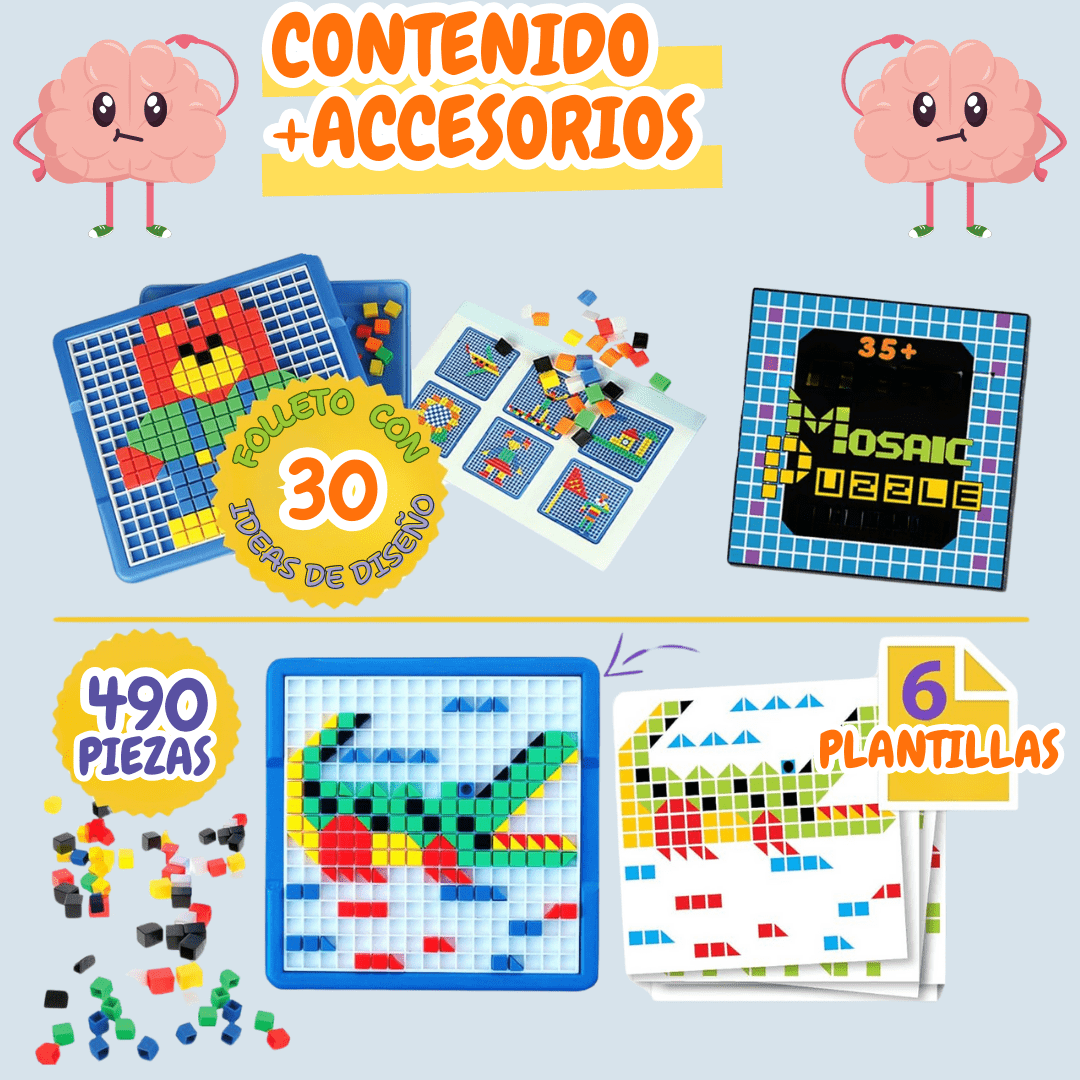 Mosaico Didáctico de 490 piezas