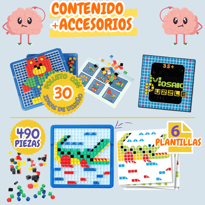 Mosaico Didáctico de 490 piezas