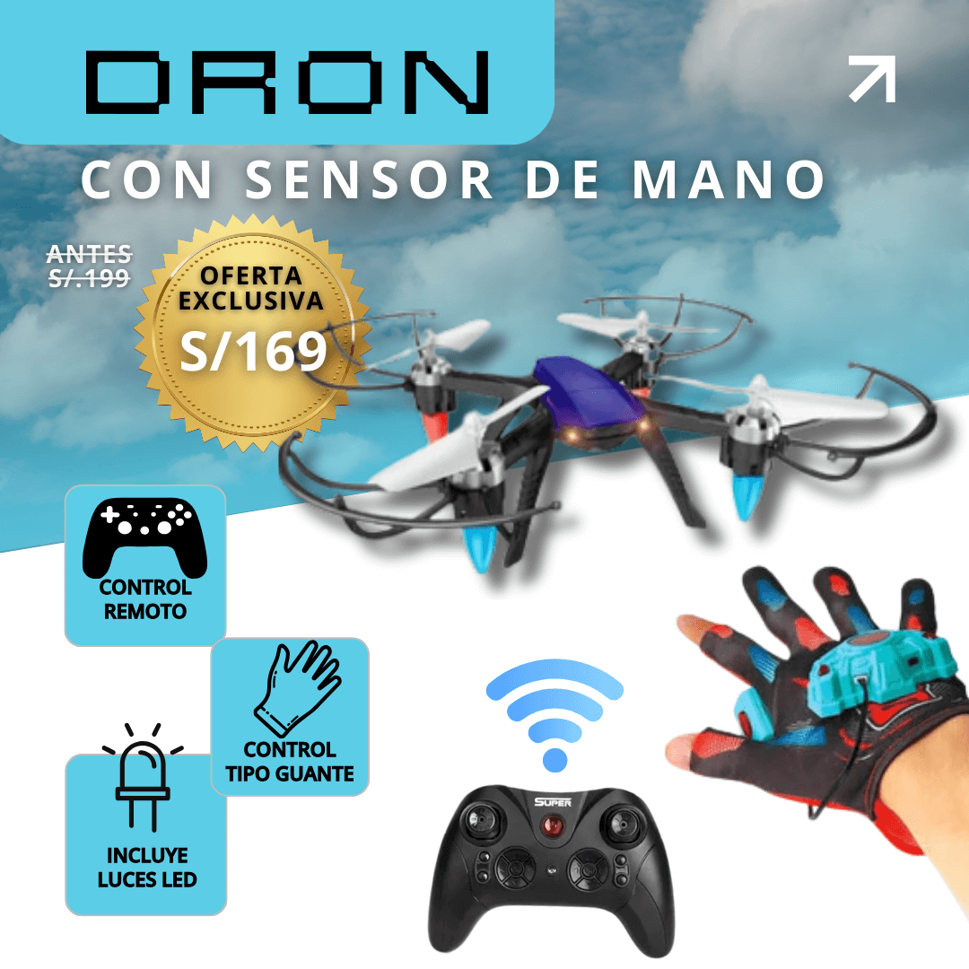 Dron con Sensor de mano