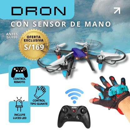 Dron con Sensor de mano