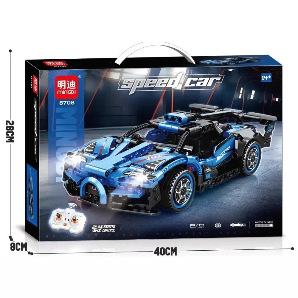 Auto Deportivo Armable con Control Remoto 301 Piezas