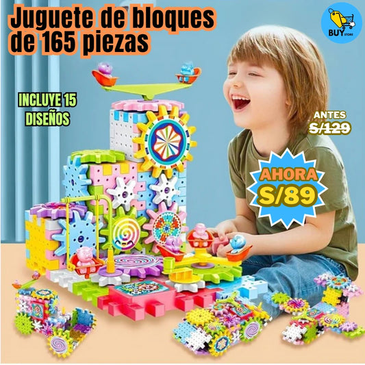 Juego de bloques 165 piezas