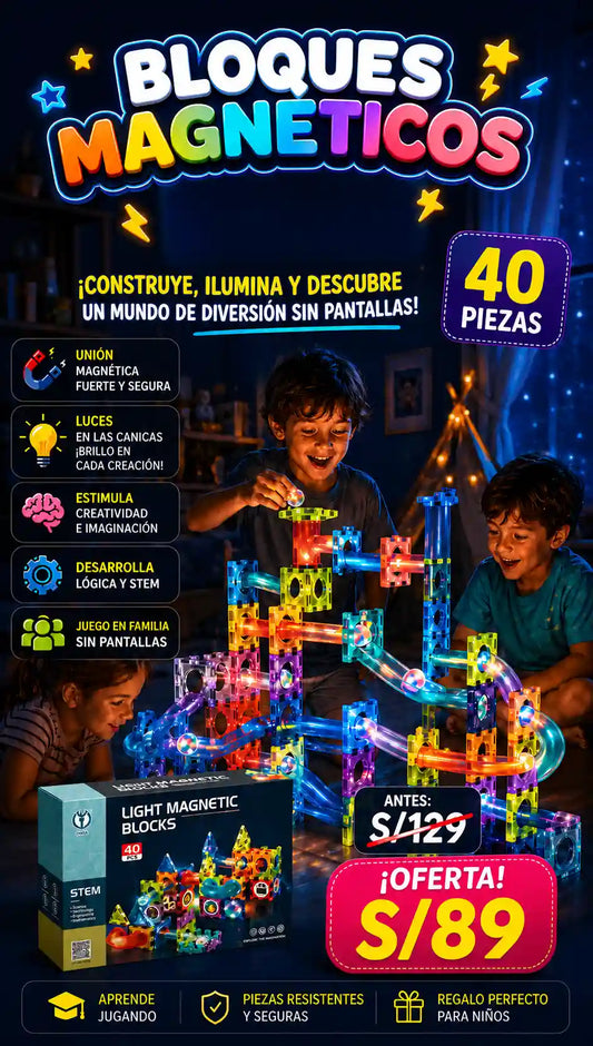 Bloques Magneticos - 40 piezas