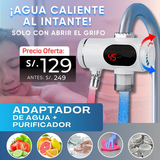 Adaptador de Agua Caliente + Purificador Digital
