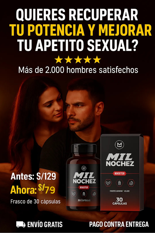 Mil Nochez Booster - Energia y Vitalidad (30 Cápsulas)