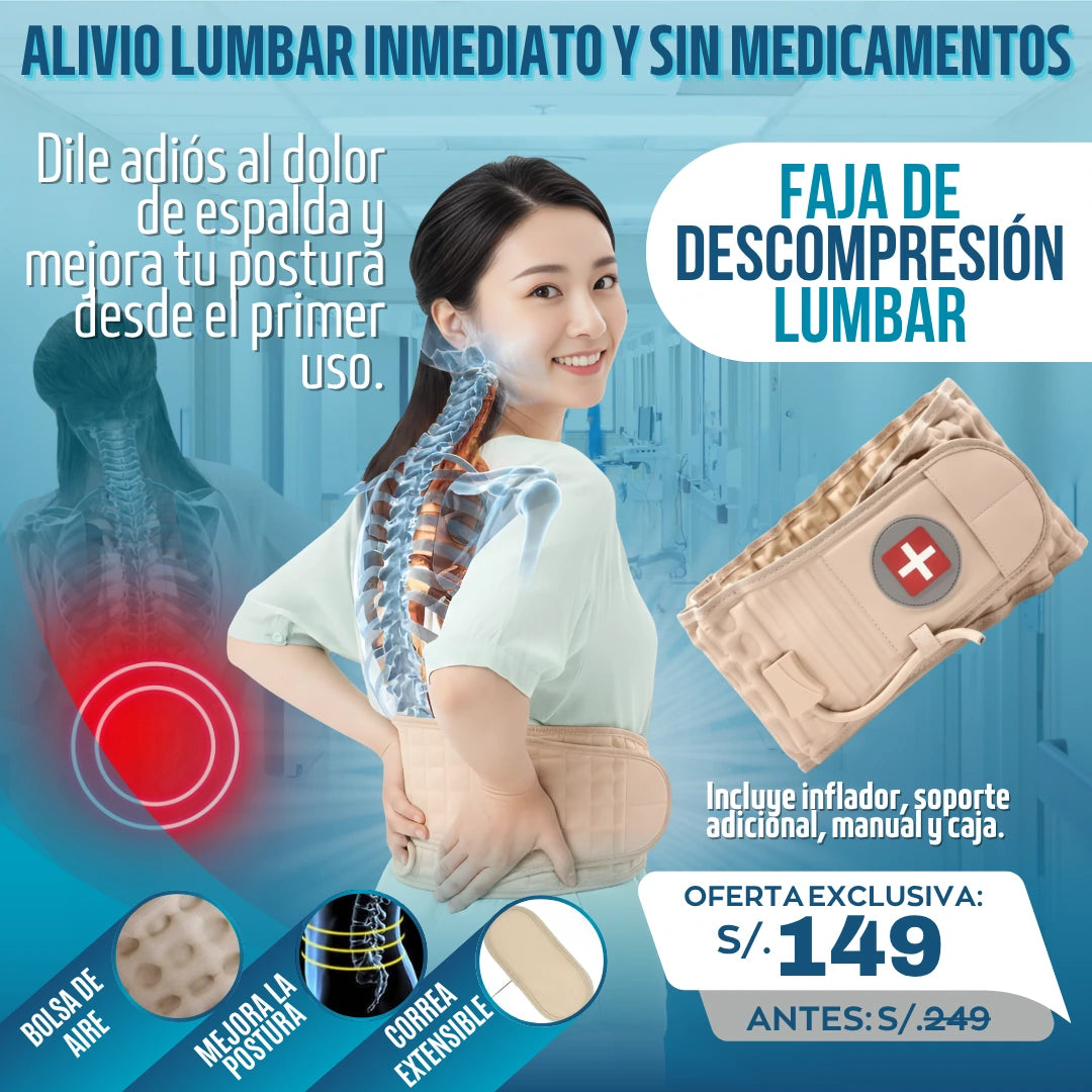 Faja de Descompresión - Alivio Lumbar y Ciática
