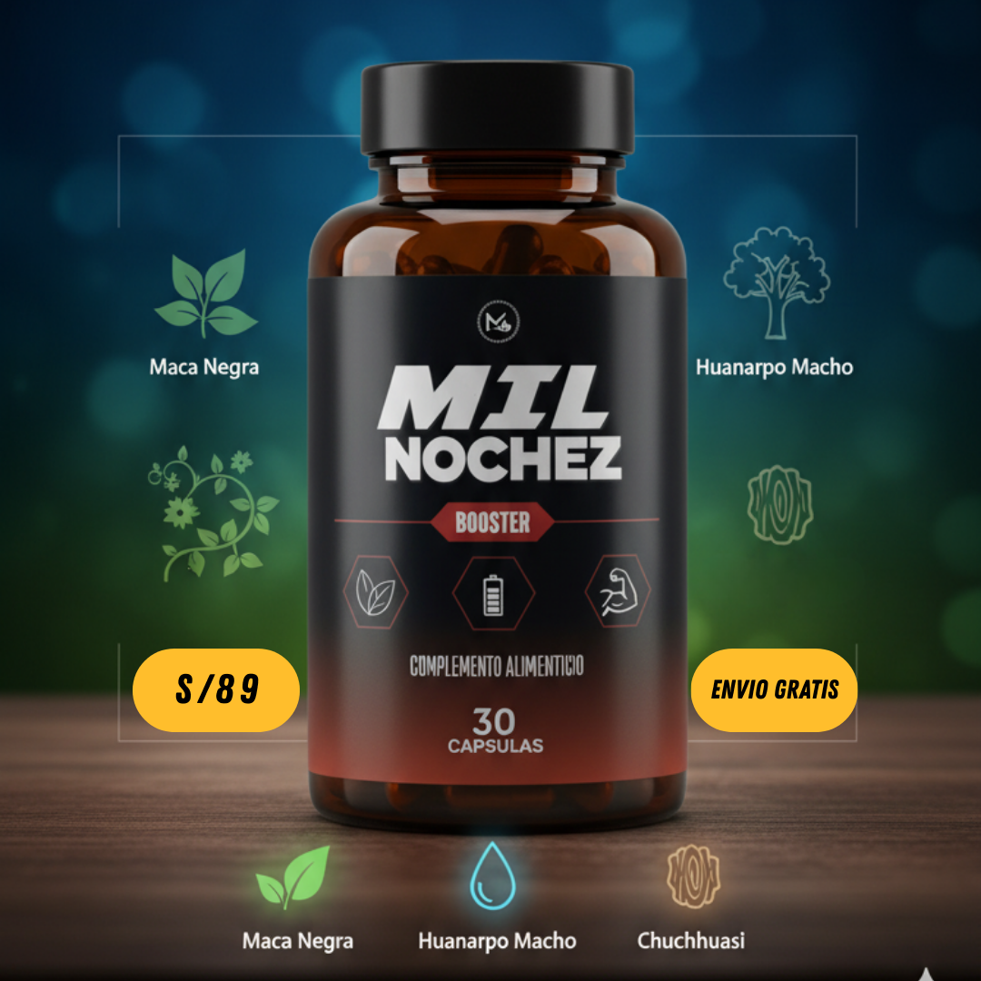 Mil Nochez Booster (30 Capsulas) - Ayuda a la prostata y aumenta vigor