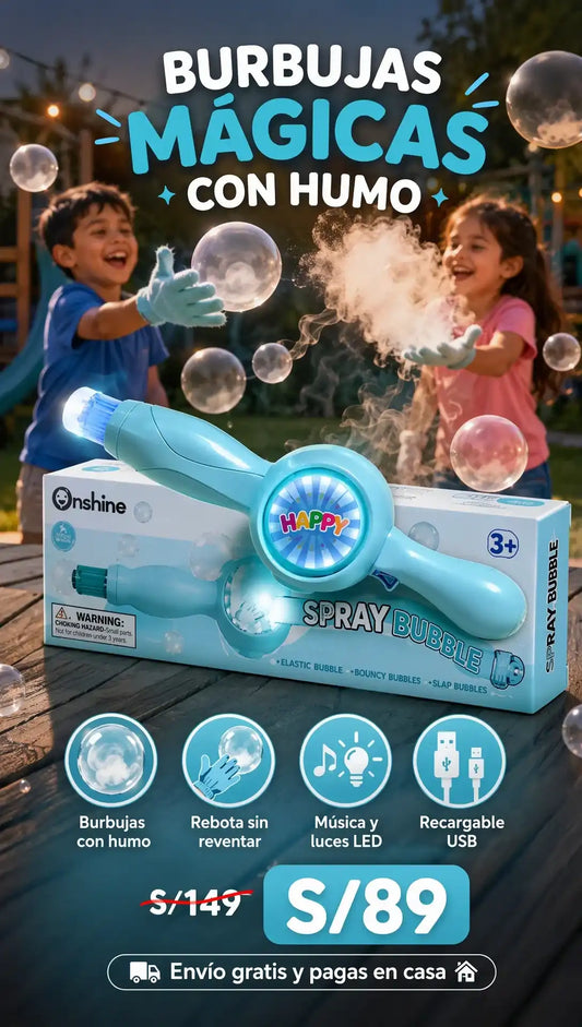 Burbujas Magicas con Humo