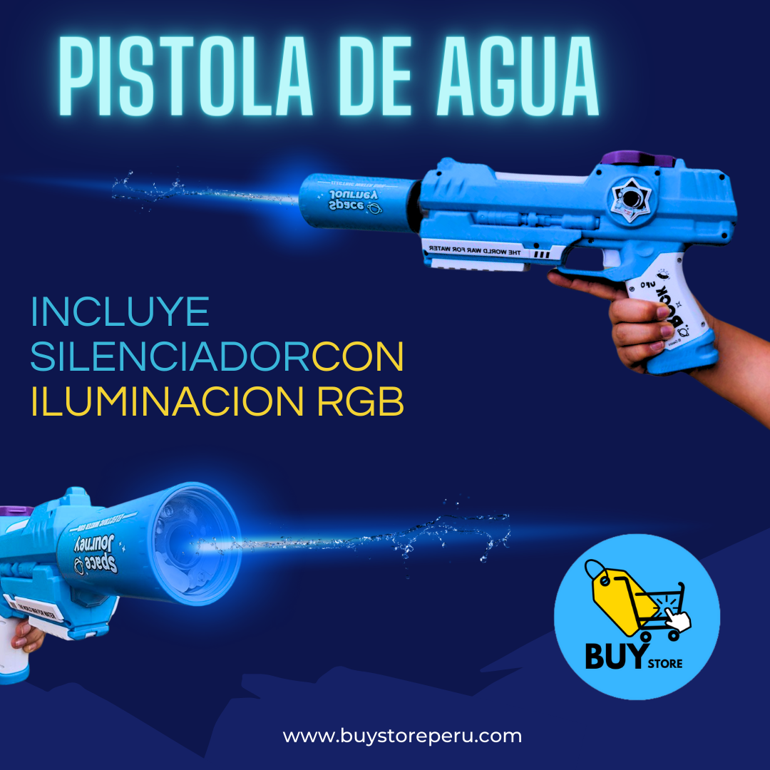 Pistola de agua RGB