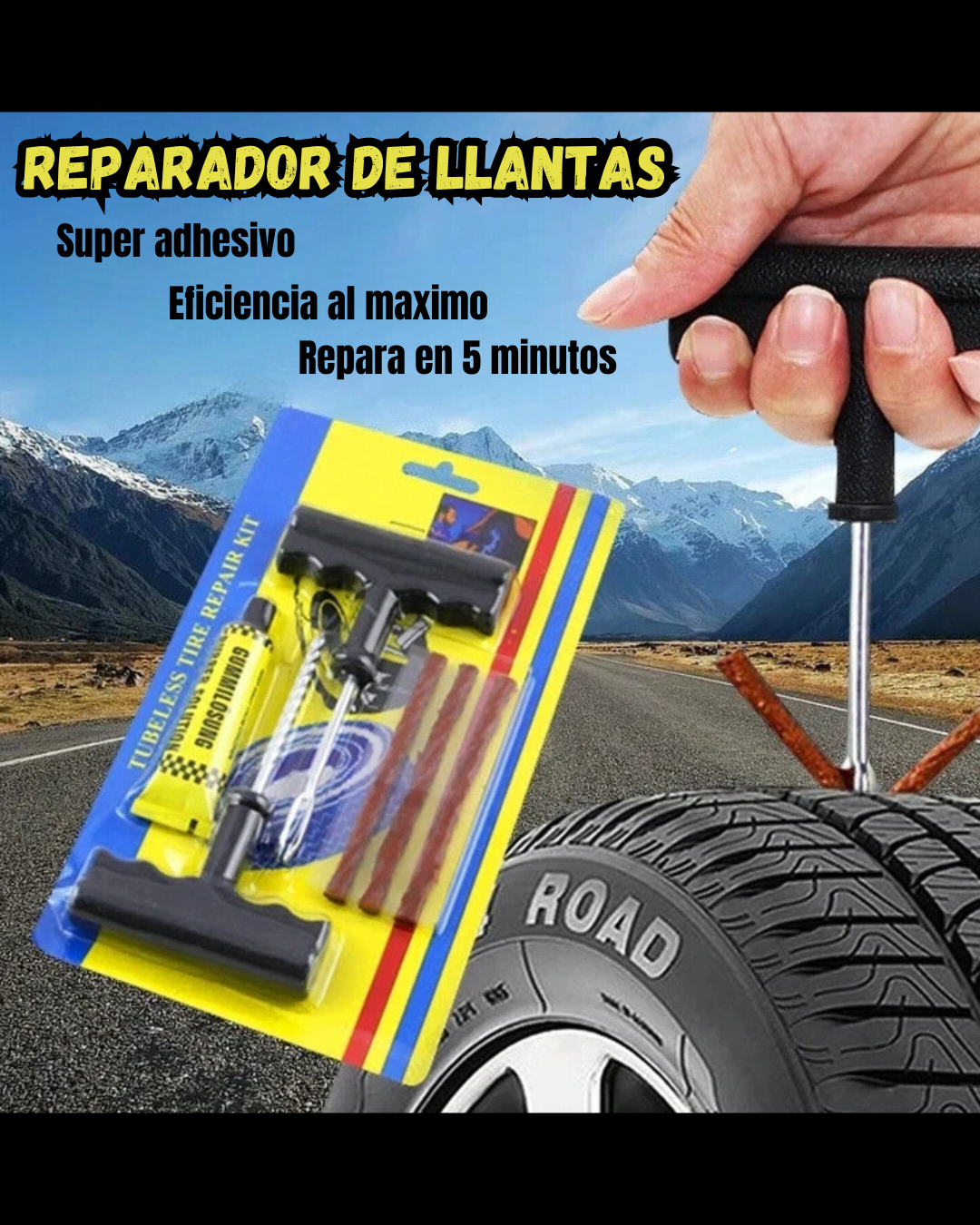 Kit Reparador de llantas