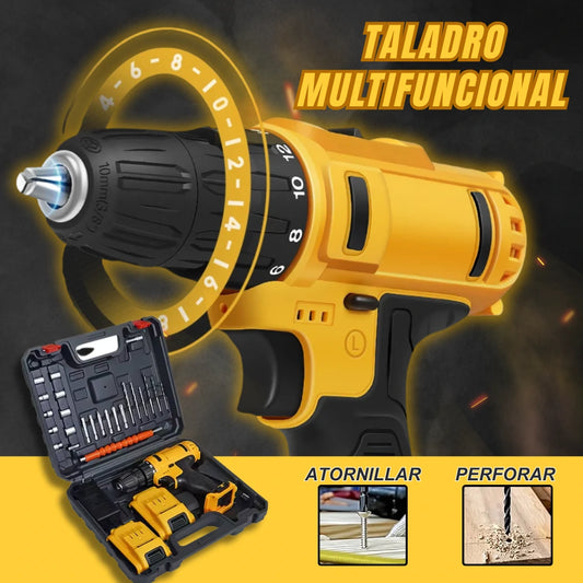 Taladro Multifuncional Percutor + Accesorios
