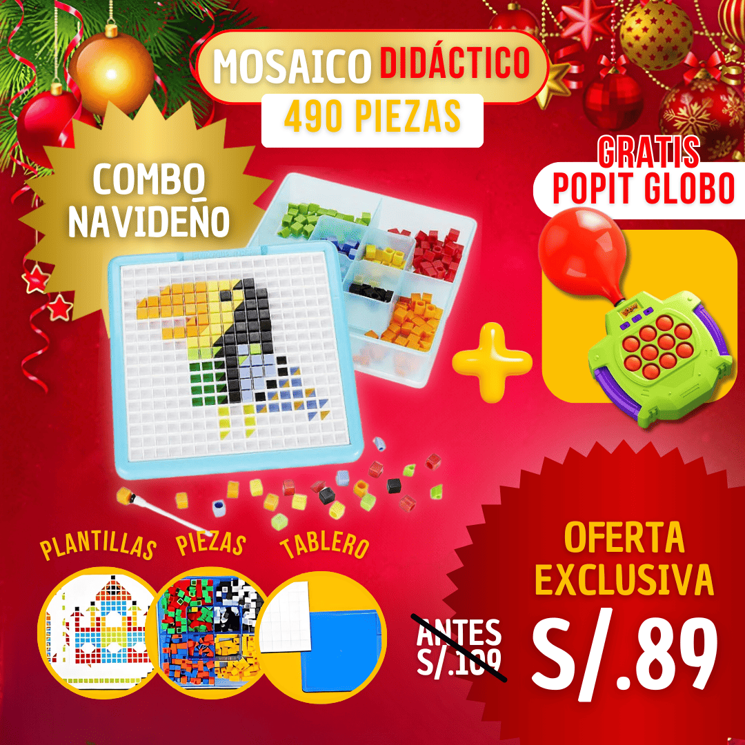 Mosaico Didáctico de 490 piezas