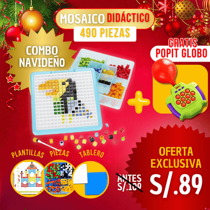 Mosaico Didáctico de 490 piezas