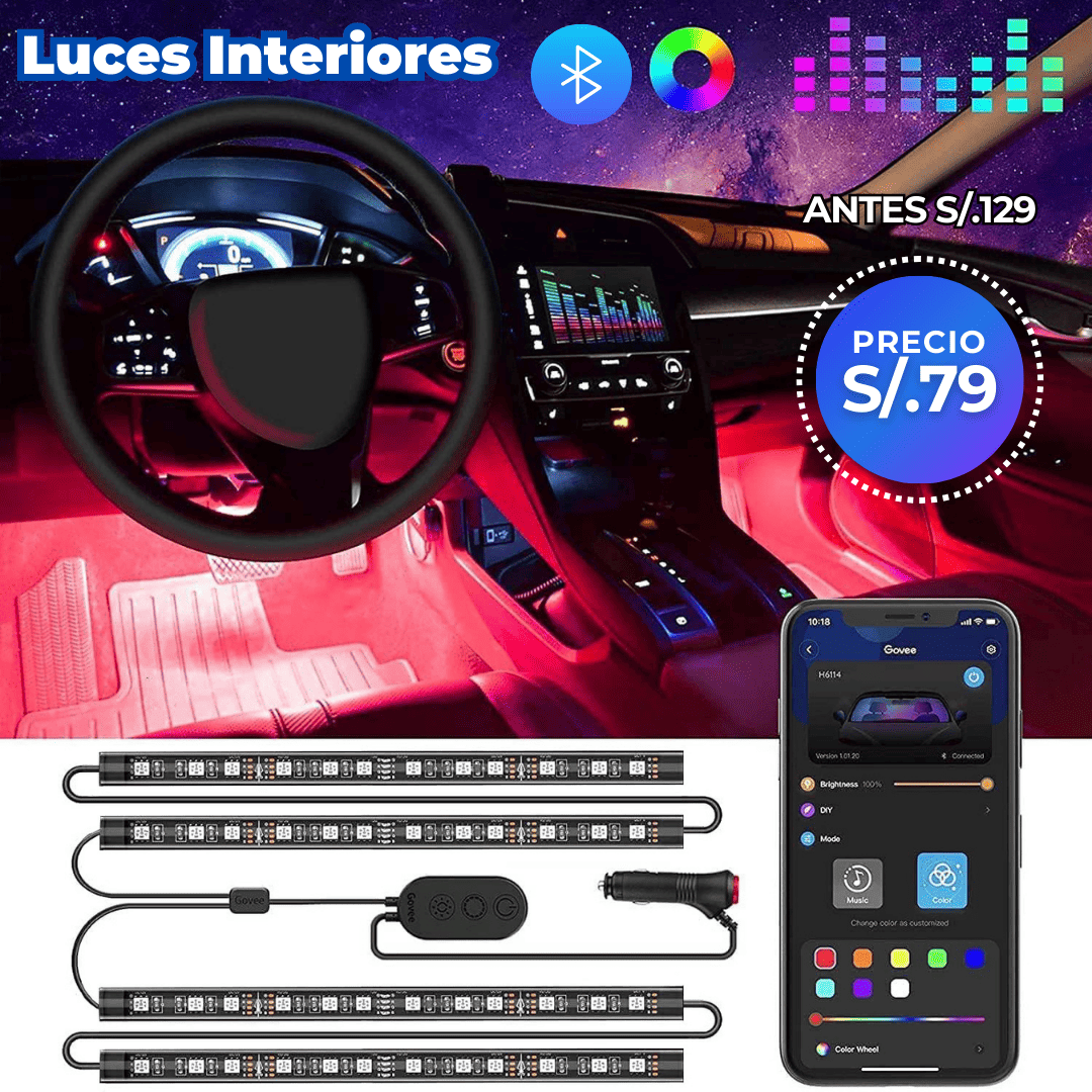 Luz LED interior para autos